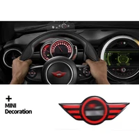 car steering wheel center epoxy sticker for mini cooper s one f54 f55 f56 f57 f60 r55 r56 r60 r61 decoration styling accessories