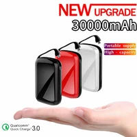mini power bank 30000mah usb c portable charger power bank fast charging external battery pack for iphone and android