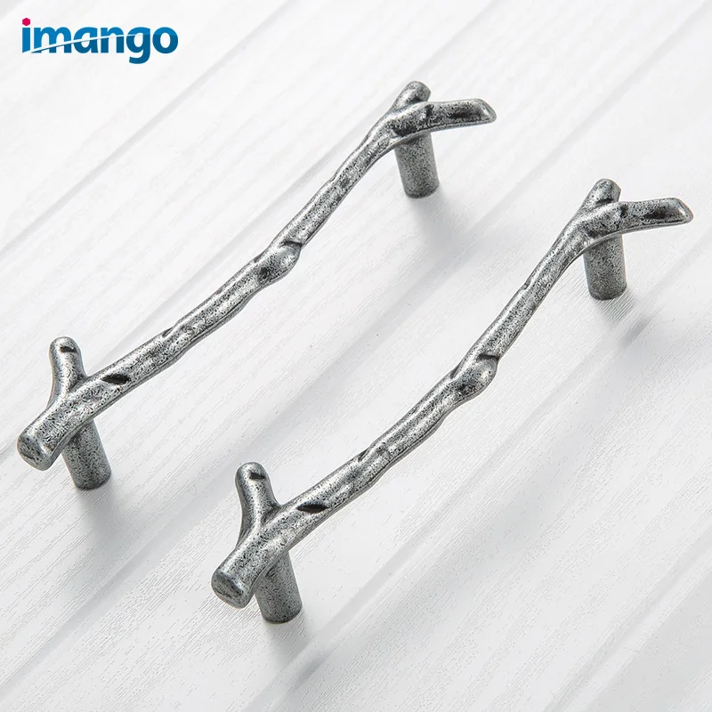 Металлические ручки в форме веток аксессуары для мебели ручка кухонного стола