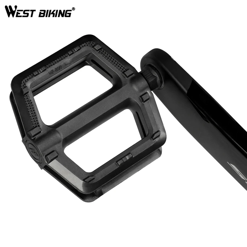 

WEST BIKING Bicycle Pedals Ultralight MTB Road Pedal Cycling Mountain Bike Foot Plat Anti-slip 9''16 Standard Universally Pedals