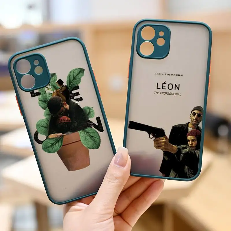 

Killer Leon Phone Case Dark green matte transparent iPhone 7 8 x xs xr 11 12 pro plus max mini