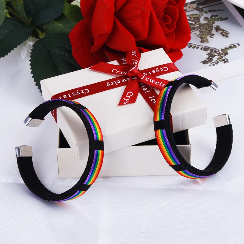 

Bts Personality Tidal Current Jewelry Simple A Rainbow Bracelet For Women Fashion Bracelet Men's Friendship Jewelry