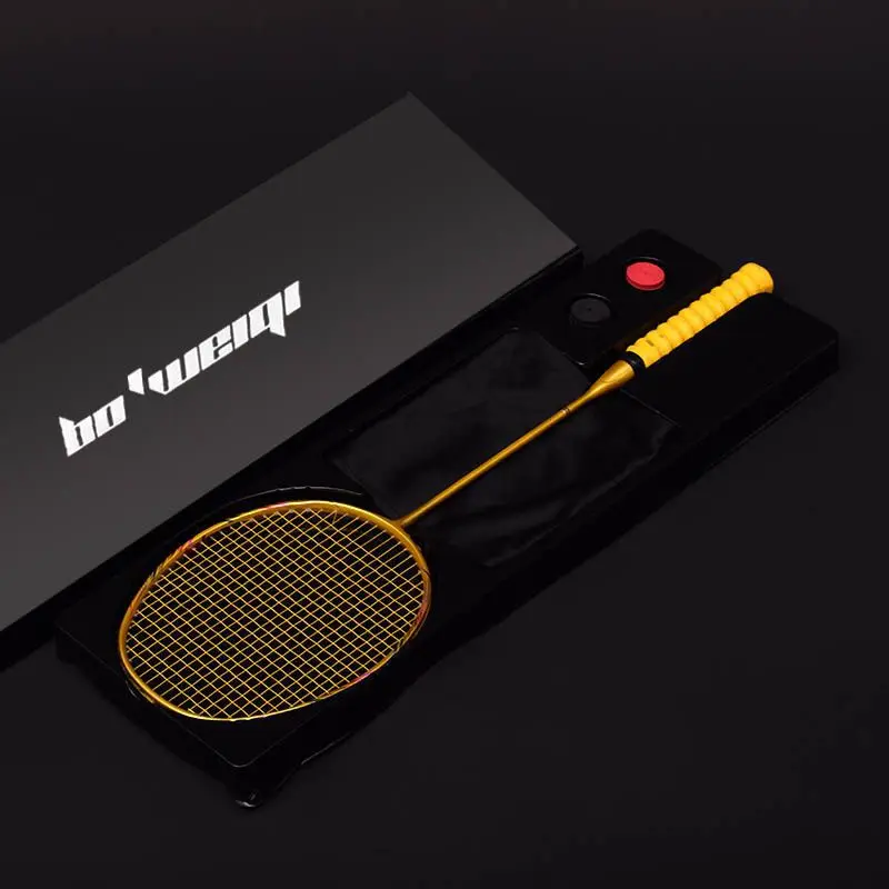 

The 8U Professional 100 Carbon Badminton Racket Tension 24-30lbs G5 Ultralight Offensive Racquet Padel Training Sports Gift Box