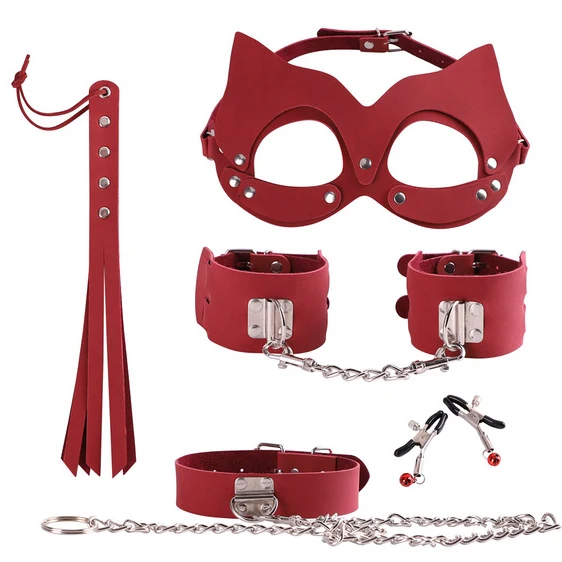 Секс игрушки ataulлла Red 5 шт./компл. эротические для взрослых пар БДСМ секс бандаж