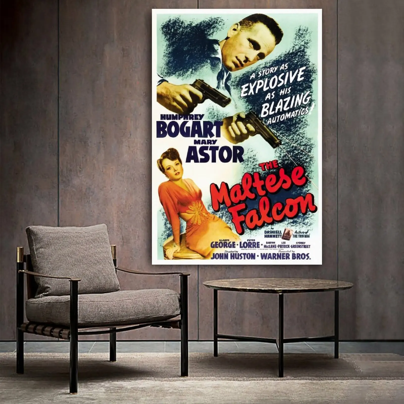 

The Maltese Falcon (1941) Poster Poster Decorative Painting Canvas Wall Art Living Room Posters Bedroom Painting