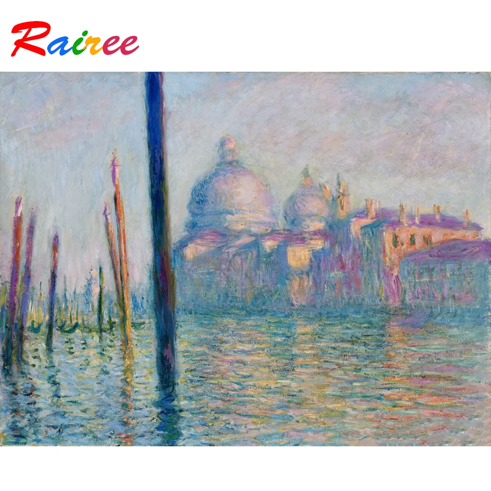 Картина Monet известная картина Венеция большой канал 5D алмазная живопись DIY пейзаж