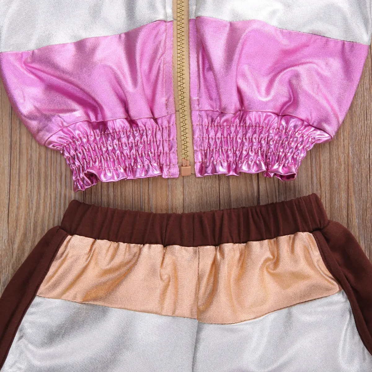 Детский комплект из 2 предметов Модный одежды для маленьких девочек тканевый