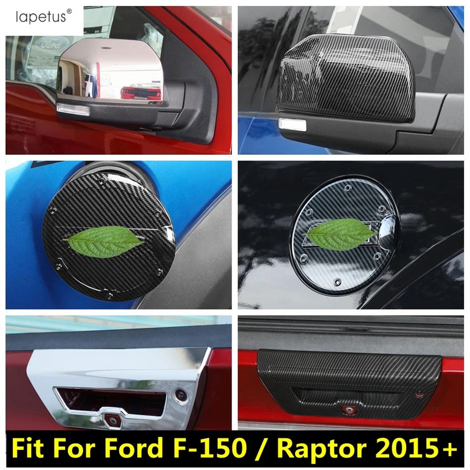

Lapetus Rearview Mirror / Rear Door Handle Bowl / Gas Tank Cap Cover Fuel Tank Cover Trim For Ford F-150 / Raptor 2015 - 2020