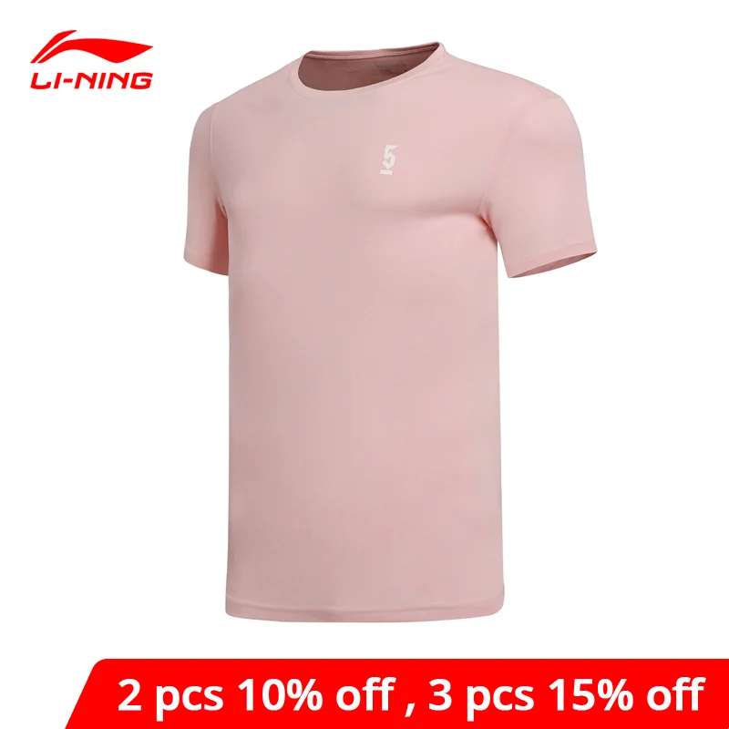 Мужские баскетбольные майки Li-Ning BAD FIVE дышащие спортивные футболки из 100% хлопка с