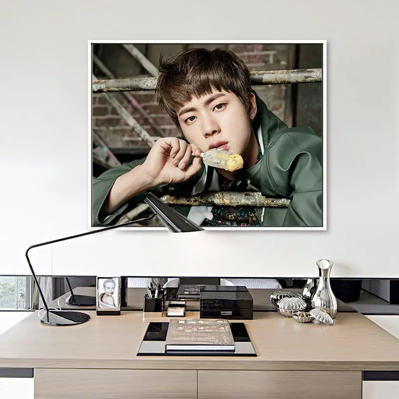 

Korean Kpop Bangtan Boys Wall Art Poster Wall Stickers Canvas Painting Star Idol Collection Poster For Living Room Home Decor