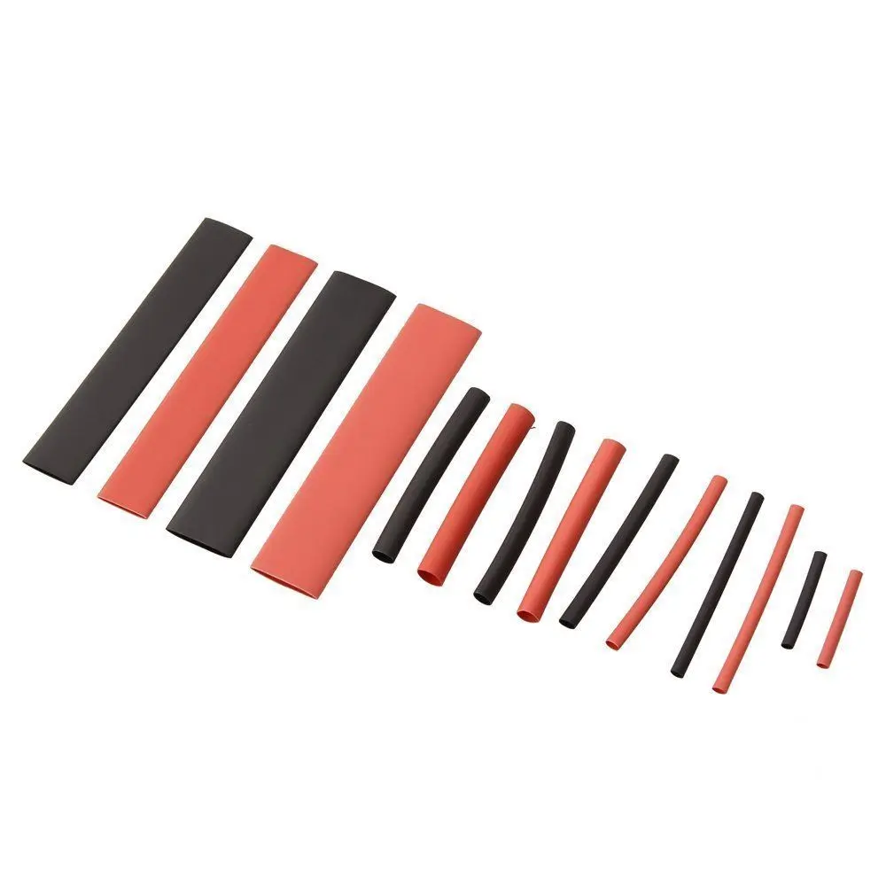 1~14mm Sleeving Kit 150pcs Red Black 2:1 Ratio Heat Shrink Tubing Tube Wire Wrap Polyolefin Newest | Инструменты