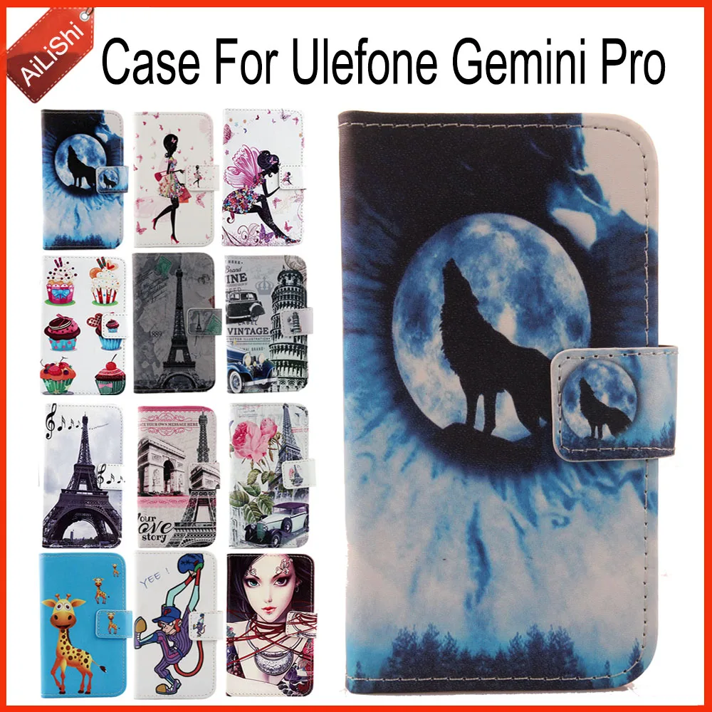 

AiLiShi Hot Sale Fashion Cartoon PU Leather Case Flip For Ulefone Gemini Pro Case Exclusive 100% Special Phone Cover Skin Luxury