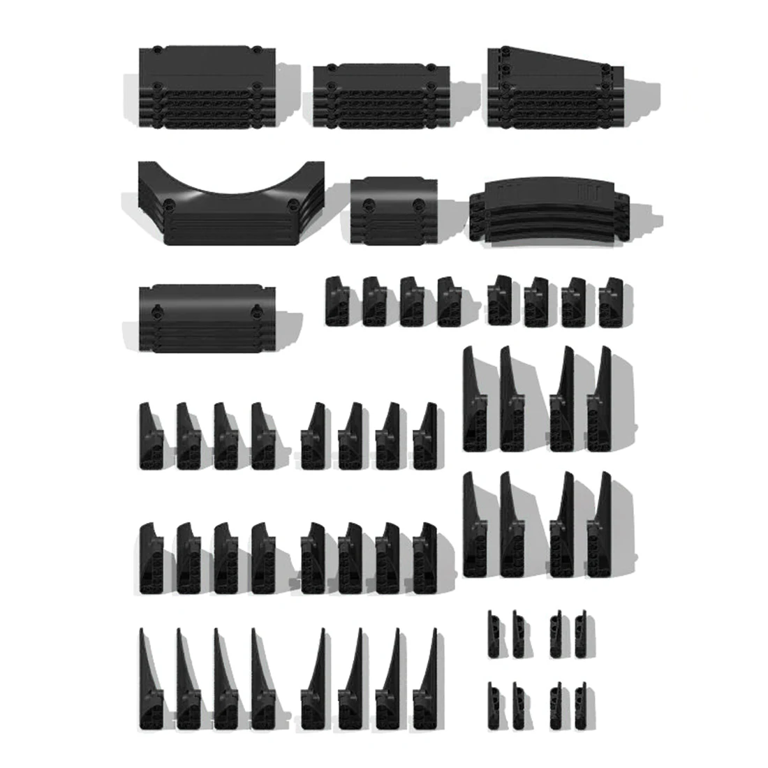 

DIY Educational high-tech Parts Panel Parts For Standard Building Block Brands Toys - Sky-Blue/Dark Blue/Yellow/Red/Black/Orange