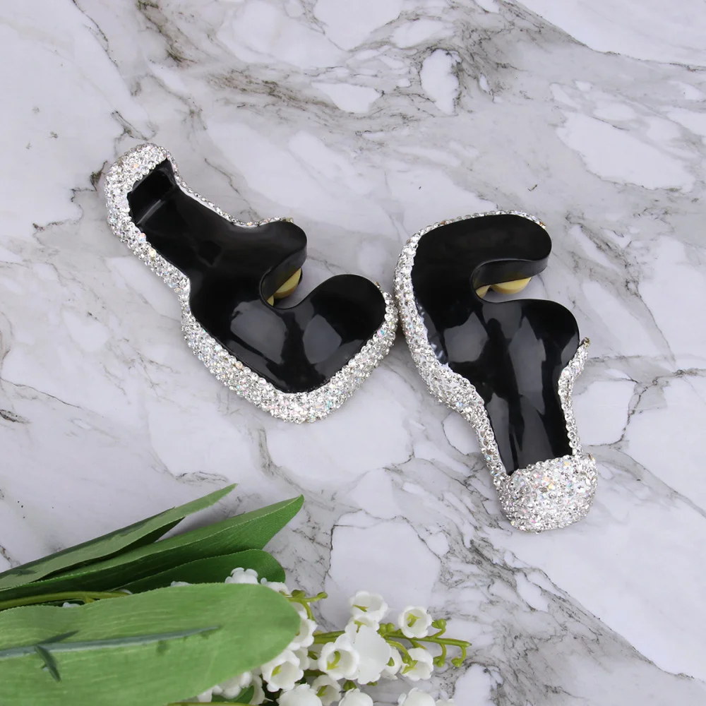 

2pcs Crystal Rhinestone Car Headrest Bag Hook Diamond Seat Back Hook Hangers Auto Storage Hooks Holder