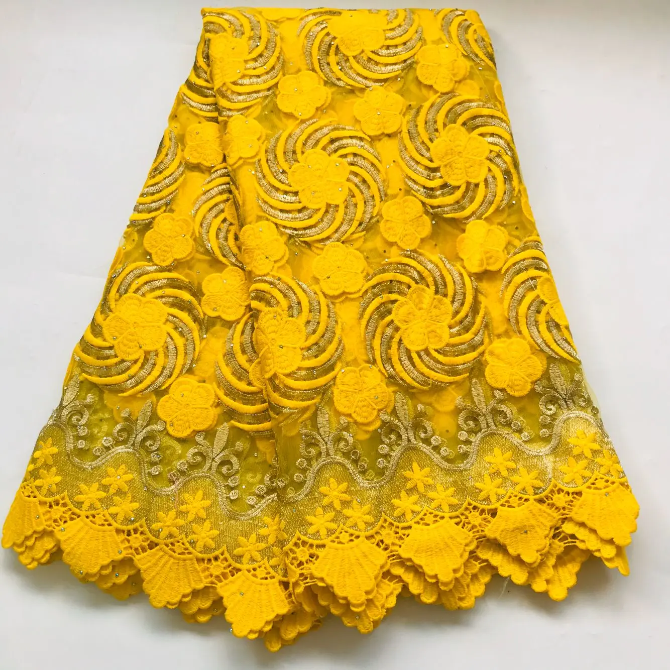 

newcoming african net tulle lace fabric 5yards embroidered french lace fabric for dress GXMA201