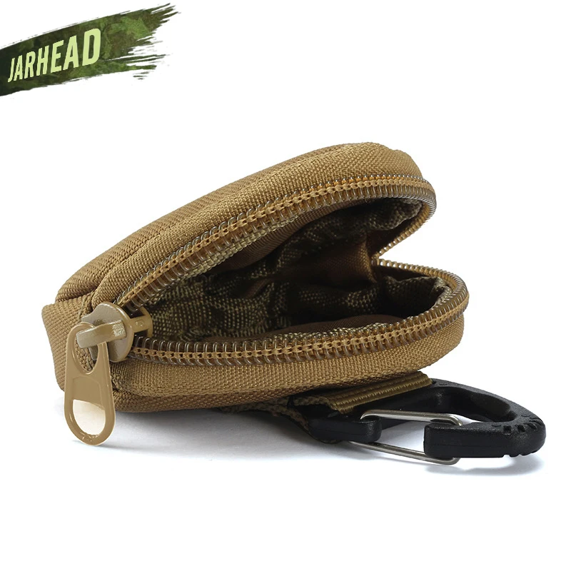 Нейлоновый открытый круглый карман для монет сумка гарнитуры маленькая MOLLE чехол