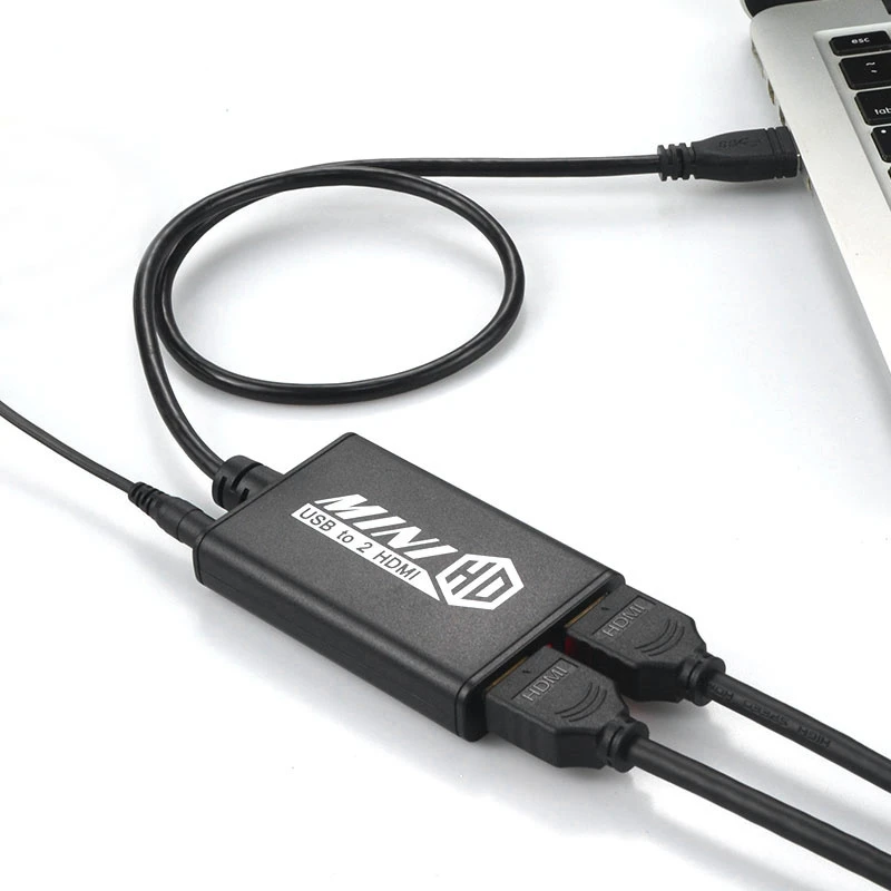 Usb3.0 к двойному Hdmi адаптеру 1080P @ 60 Гц Выход для Windows7/8/8.1/10 Chromebook рабочего стола