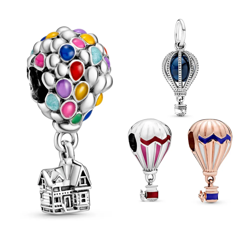 

925 Sterling Silver charm balloon UP jewelry for women bracelet diy jewelry gift