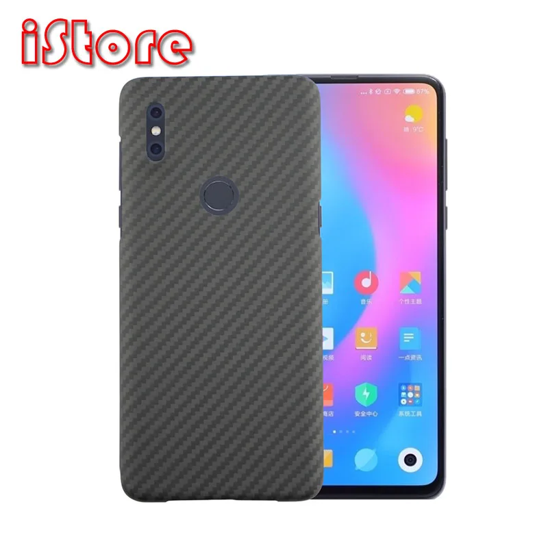 Чехол из углеродного волокна для телефона Xiaomi MIX3 тонкий и легкий материал