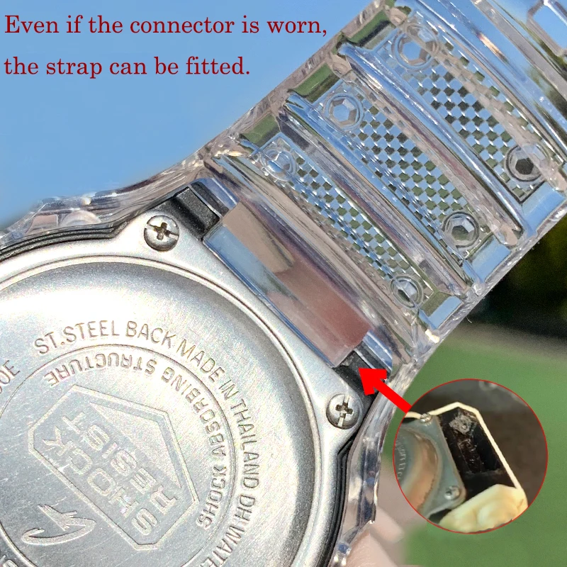 

Silicone Watch Band Case for Casio G-shock DW5600 GW-5700 DWX-5600 GW-M5610 DW-D5600 Transparent Rubber Bracelet Wristban