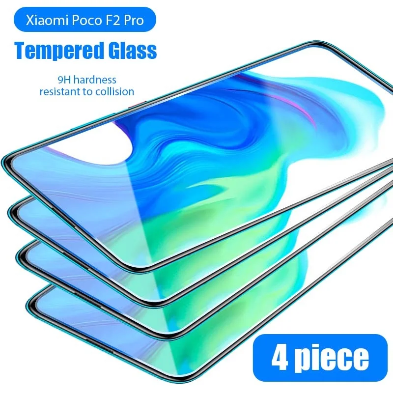 

4PCS screen protector for Xiaomi mi 11 Lite 5G 9T 10T pro protective glass for Xiaomi poco F3 GT F2 Pro mi note 10 9 lite gass