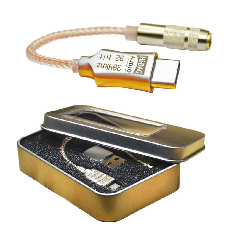 

Type-C to 3.5 Jack ALC5686 Chip HiFi Digital Audio Decoding DAC Sound Card Earphone Audio Cable