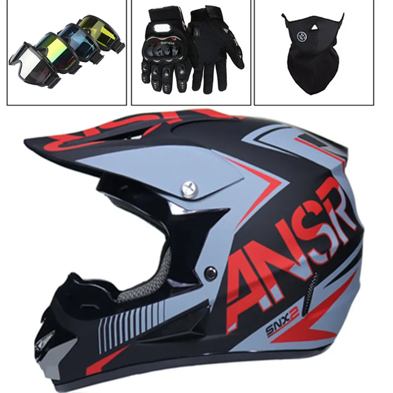 Мотоциклетный шлем AM DH для езды на велосипеде по бездорожью без 3 бесплатных