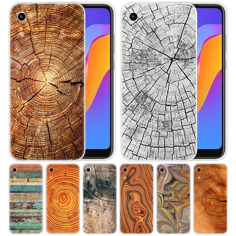 Роскошный силиконовый чехол с абстрактной текстурой под дерево для Huawei Honor 9X 8A 7A 20