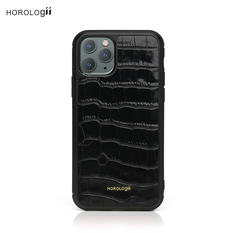Horologii CUSTOM NAME Luxury Phone Italian Croco Pattern Leather Phone Case for Iphone 11 12 13 14 Pro Max Gift for Friend