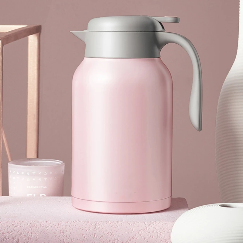 

316 Stainless Steel Double-Layer Vacuum Insulated Hot Water Kettle With S-Shaped Handle And Necking Design