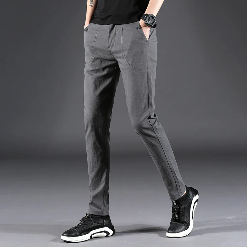 Мужские брюки на весну и осень повседневные спортивные для похудения новинка 2020