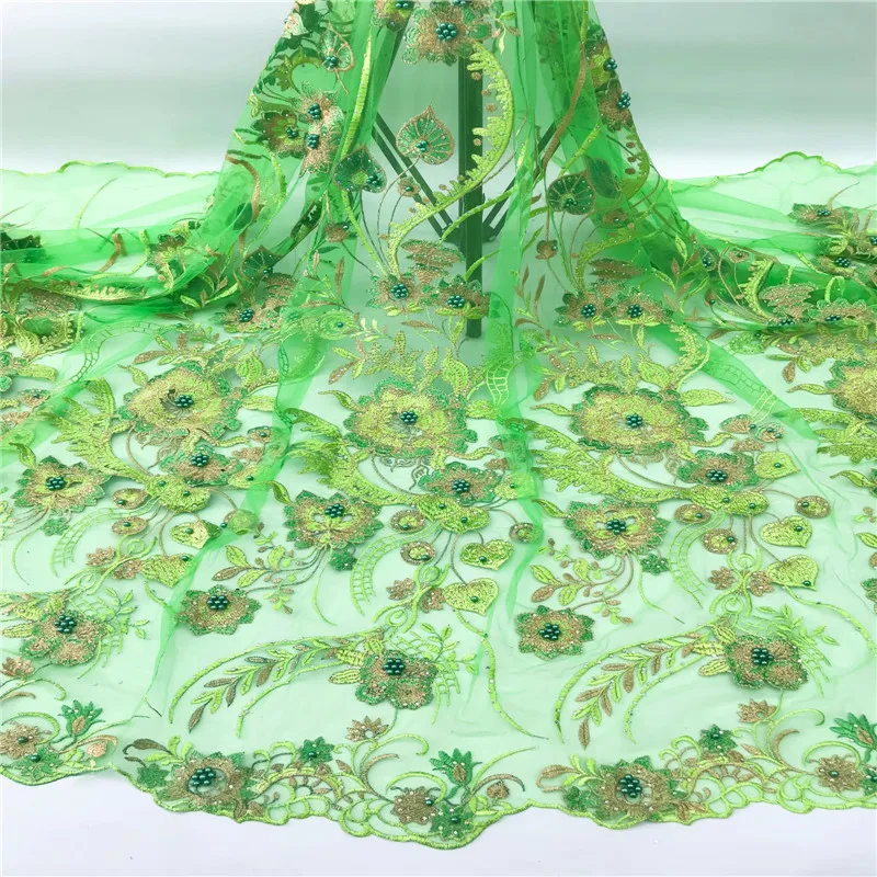 

Cassiel Latest african laces 2019 3d lace fabric embrodiery lace fabric for african french lace fabric For Bridal dress 5yards