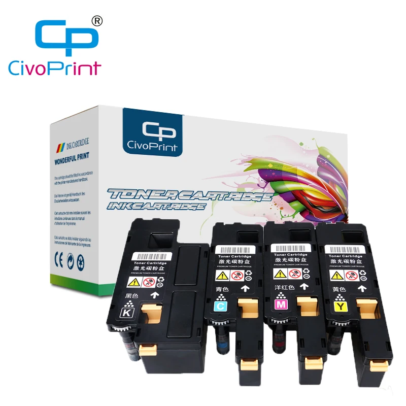 

Civoprin KCMY 4 colors laser toner cartridge C1700 compatible for EPSON AcuLaser C1700 C1750 C1750N C1750W CX17 CX17NF printer