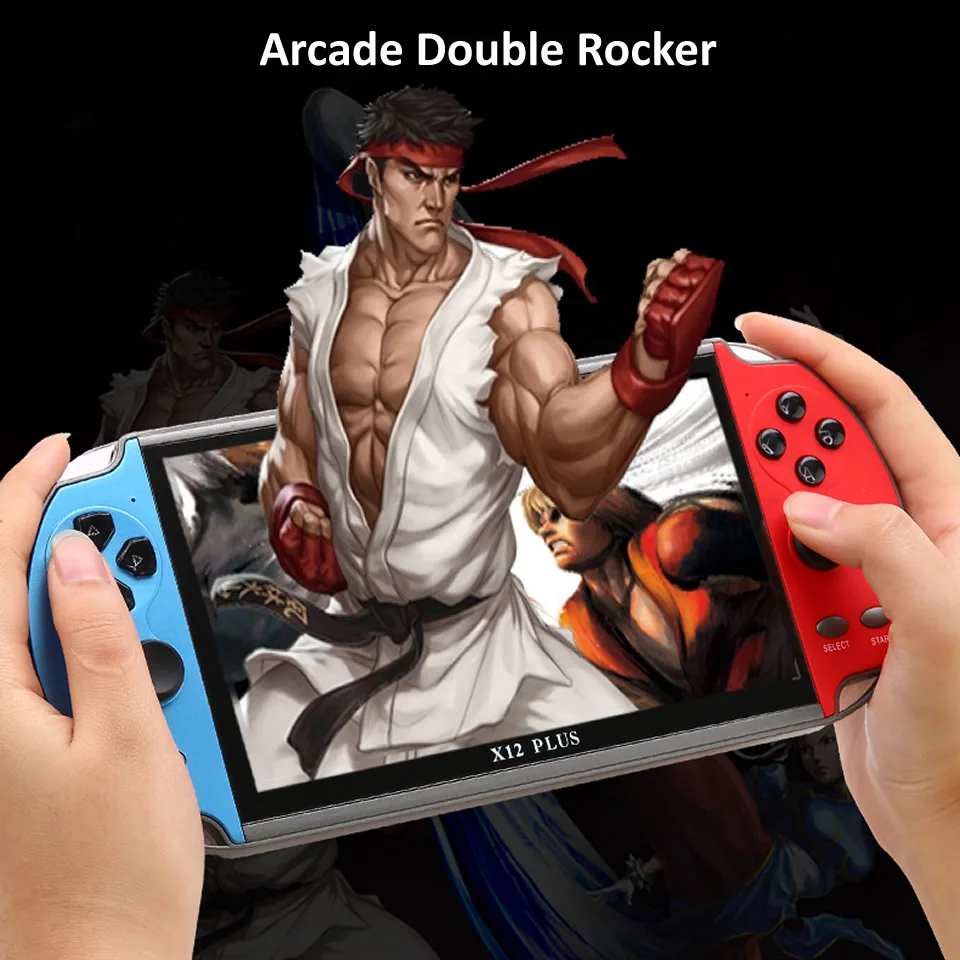Игровая консоль X12 Plus 7 дюймов 16 ГБ 1000 игр | Электроника