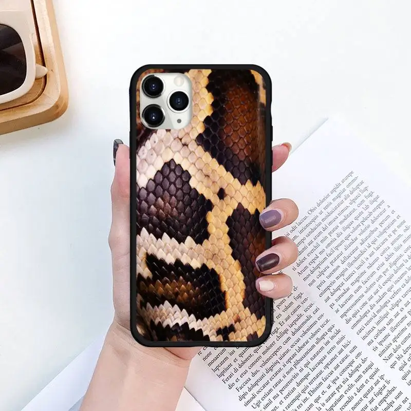 

Colorful Gold Snake Skin pattern Phone Cases for iPhone 11 12 pro XS MAX 8 7 6 6S Plus X 5S SE 2020 XR Luxury brand shell