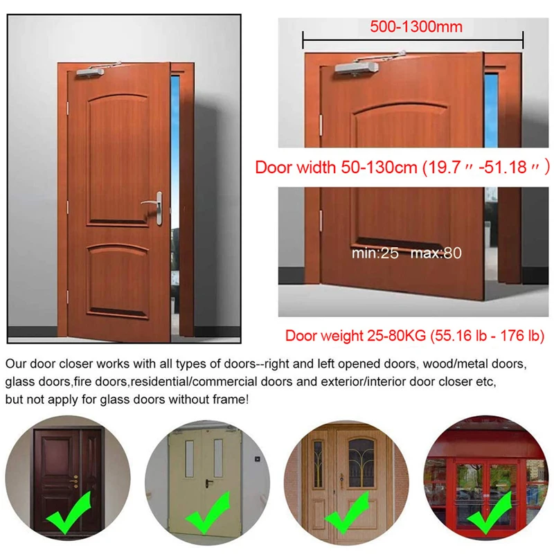 Гидравлический буферный дверной баффер от 25 кг до 80 регулируемая скорость