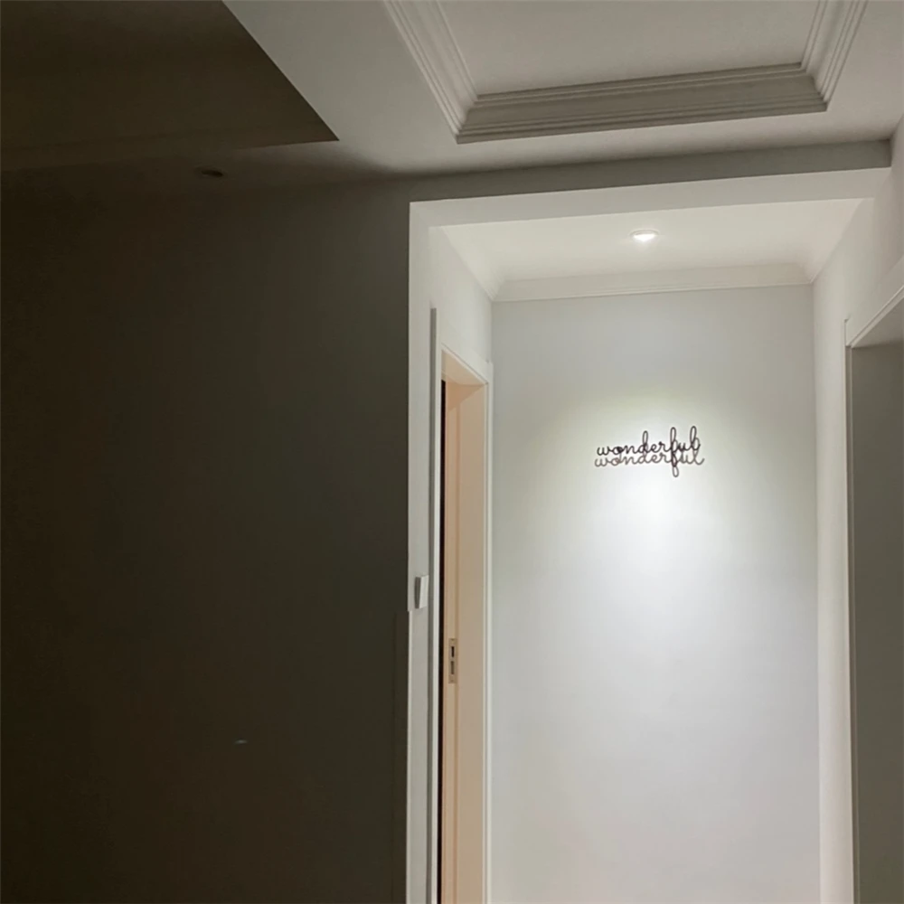 Металлические украшения Ins настенное декоративное украшение с простыми словами