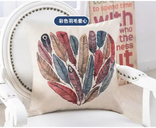 Домашние мягкие Подарки для комнаты с односторонним принтом хлопковые льняные