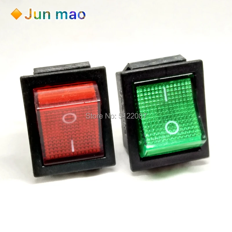 2 шт./лот 30 мм * 25 красный 4-Контактный Выключатель света кнопка