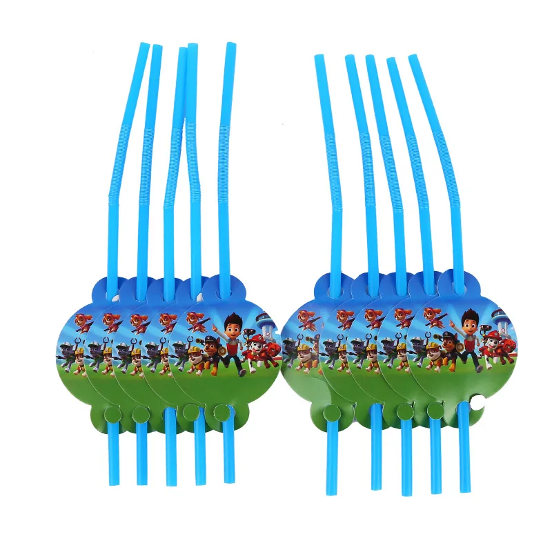 Для 10 детских одноразовых наборов посуды в виде щенячьего патруля бумажные