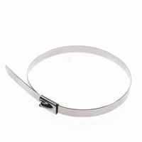 100pcs 4 6x100150200400mm stainless steel cable ties locking metal zip exhaust wrap coated multi purpose locking cable ties