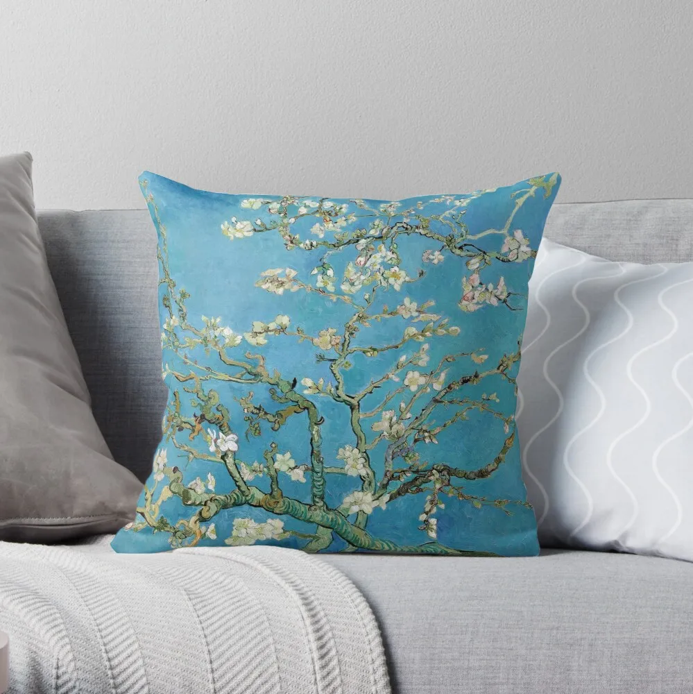 

1890-Vincent van Gogh-Almond blossom-73.5x92 Throw Pillow Pillow Case Polyester Home Decora Pillowcases