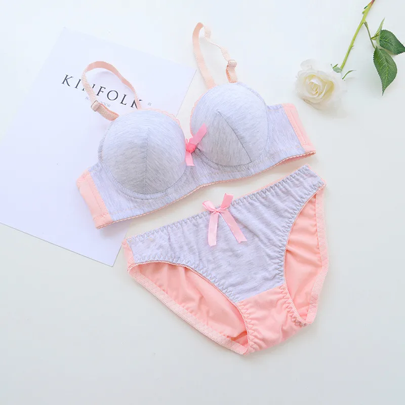 Тренировочный комплект с бюстгальтером для девочек милый Комплект