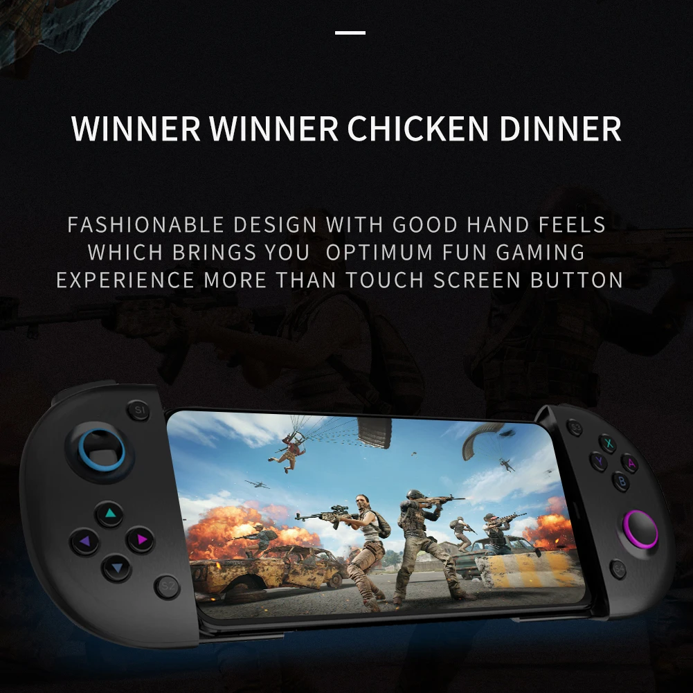 

Retractable Gamepad With Extendable Joystick, Type-C Connection Game Controller, Used For Smart Phones