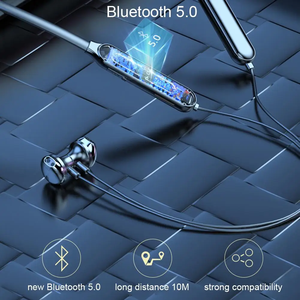 Магнитные Bluetooth наушники Спортивные Беспроводные гарнитура Handsfree Наушники с