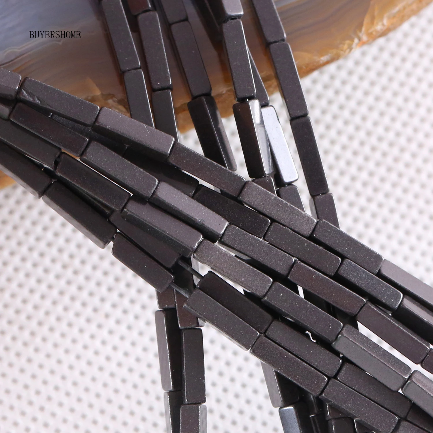 Rectangle 8x2MM Beads Natural Multi Color Onyx Loose For DIY Jewelry Making Necklace Bracelets String 15.5&quot | Украшения и