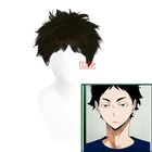 Аниме Haikyuu! Akaashi КейДжи Косплэй короткий парик Haikyu термостойкие волокна волос + парик Кепки Хэллоуин вечерние ролевая игра Для мужчин женщина