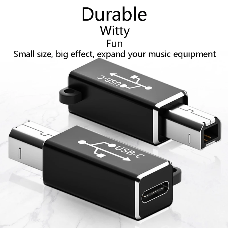 Small KIts USB Type-C to Type-B MIDI Adapter for USB Type B Equipped Scanner Printer Server for Hard Drive Camera Piano