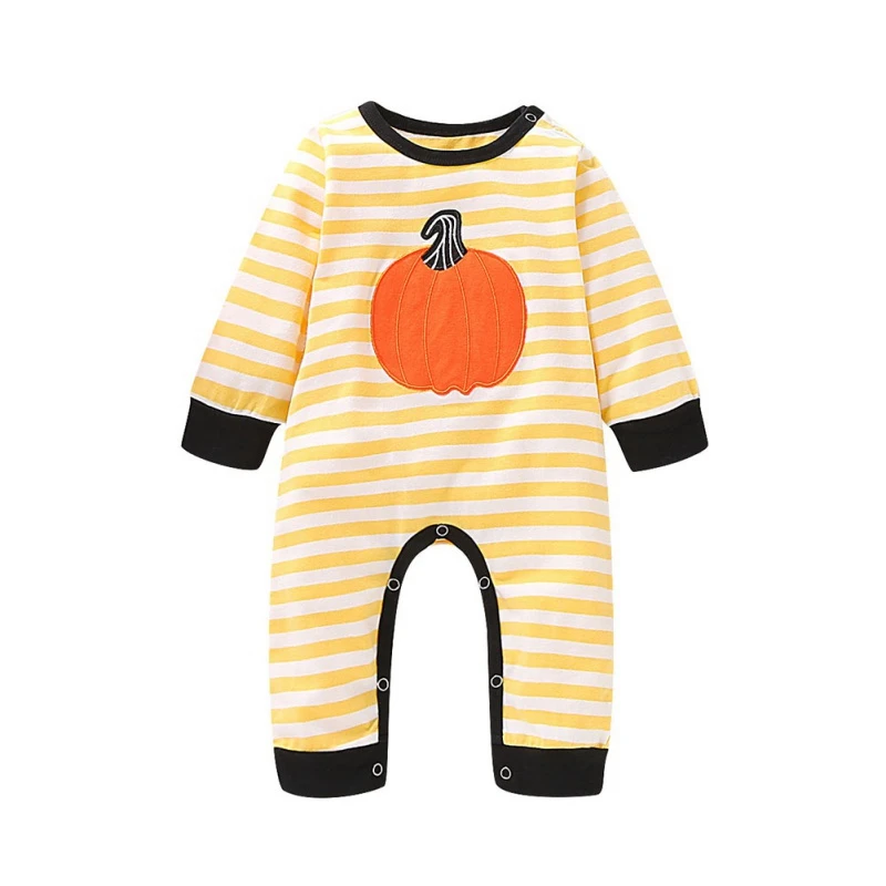 Детские Рождественские костюмы Осенний комбинезон с длинными рукавами для