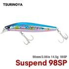 TSURINOYA Вольфрамовая система весов 98 мм 14,5 г SP, подвесная блесна DW86, рыболовная приманка, кренк, воблер, длинное забрасывание, искусственные жесткие приманки